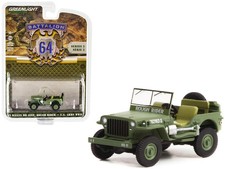 GreenLight 1942 Willys MB Jeep #20362162-S Green "U.S. Army World War II - Roug
