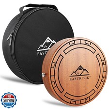 EASTROCK Portable Travel Cajon Wooden Hand Drum With Snare Wire, Adjustable S