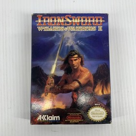 IronSword Wizards & Warriors II NES Nintendo Complete CIB Manual Video Games