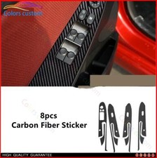 For Hyundai Accent 2012-2017 Carbon Fiber Stick Window Lift Switch Panel Trim