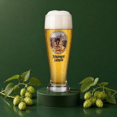 6x Prinz Luitpold Bierglas Gläser 0,5l Weißbierglas Prinzregent Luitpold