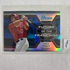 Mike Trout Blue  Refractor Numbered 206/250 Bowman Mini Card Mini Blue Refractor