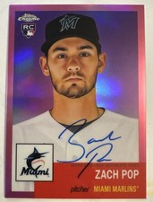2022 Topps Chrome Platinum Anniversary Zach Pop Pink  Auto /15 Rookie Card RC. rookie card picture
