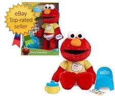 Plush Toy 12 Inch Sesame Street Elmo Potty Training Sounds Phrases Time