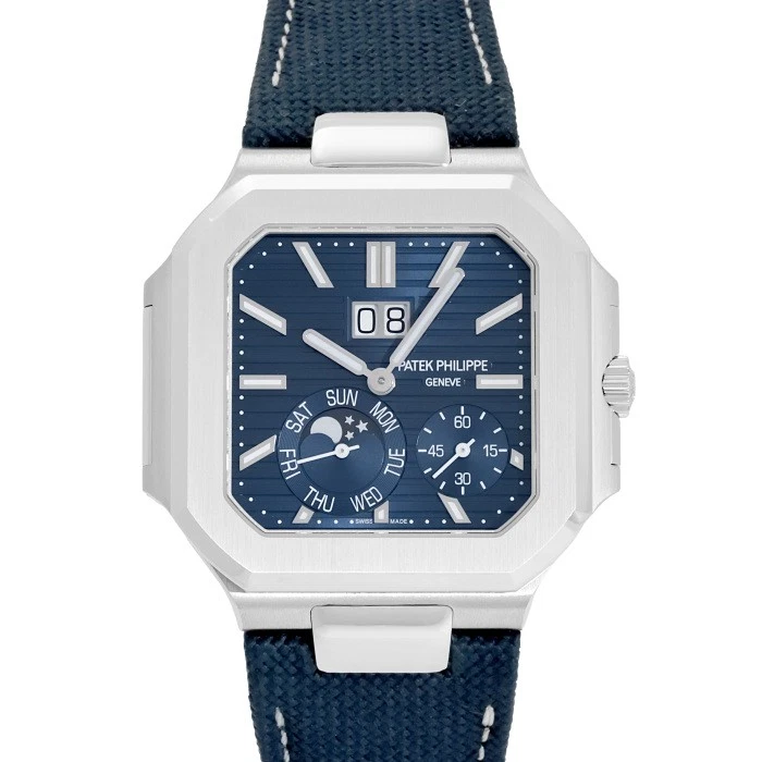 Patek Philippe — Patek Philippe Cubitas 5822P-001 Platinum Diamond 45.0mm Blue Dial #YKW009