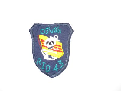b8619 Vietnam US Navy Co Van RID 43 Beret patch Adviser River Interdiction IR25E
