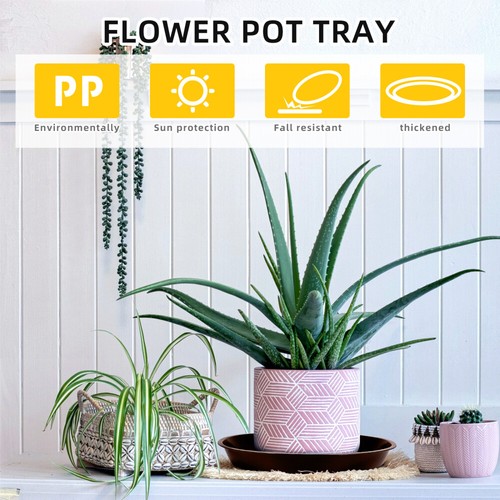 5 Pcs Large Flower Pot Saucer Square Saucers Plant Indoor Tray eBay