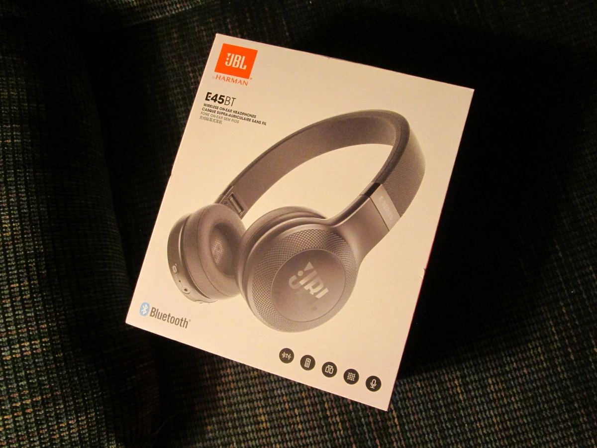 lektie krysantemum Hele tiden JBL E45BT On-Ear Bluetooth Headphones - Black 499001556843 | eBay