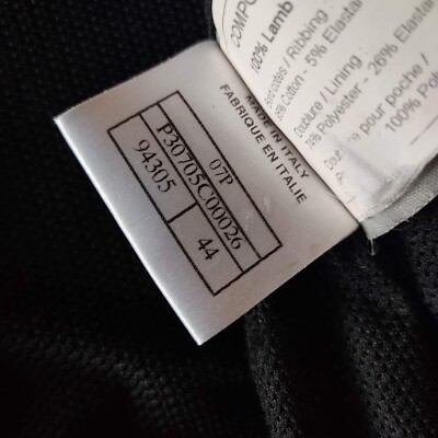 Chanel Homme men 4 pocket leather jacket size 44 Karl lagerfeld 