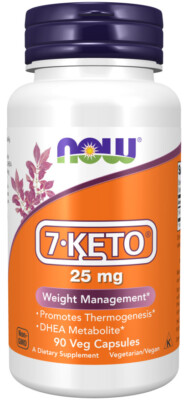NOW FOODS 7-KETO 25 mg - 90 Veg Capsules