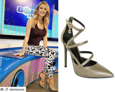 460  Cosmina Suciu Made in Italy Schuhe Pumps Absatz Zeremonie Leder Gold 36 37
