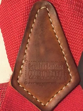 Action leathercraft Red Fabric suspenders/Braces 2 inches W, Snap closures