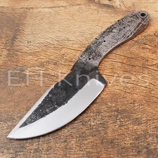 8'' Handmade Carbon Steel Hunting Knife making Sharp Skinner Blank Blade Knife