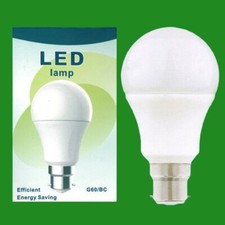 10x 7W Dimmable LED Frosted G60 Globe Light Bulb 4000K BC B22 Bayonet Cap Lamp