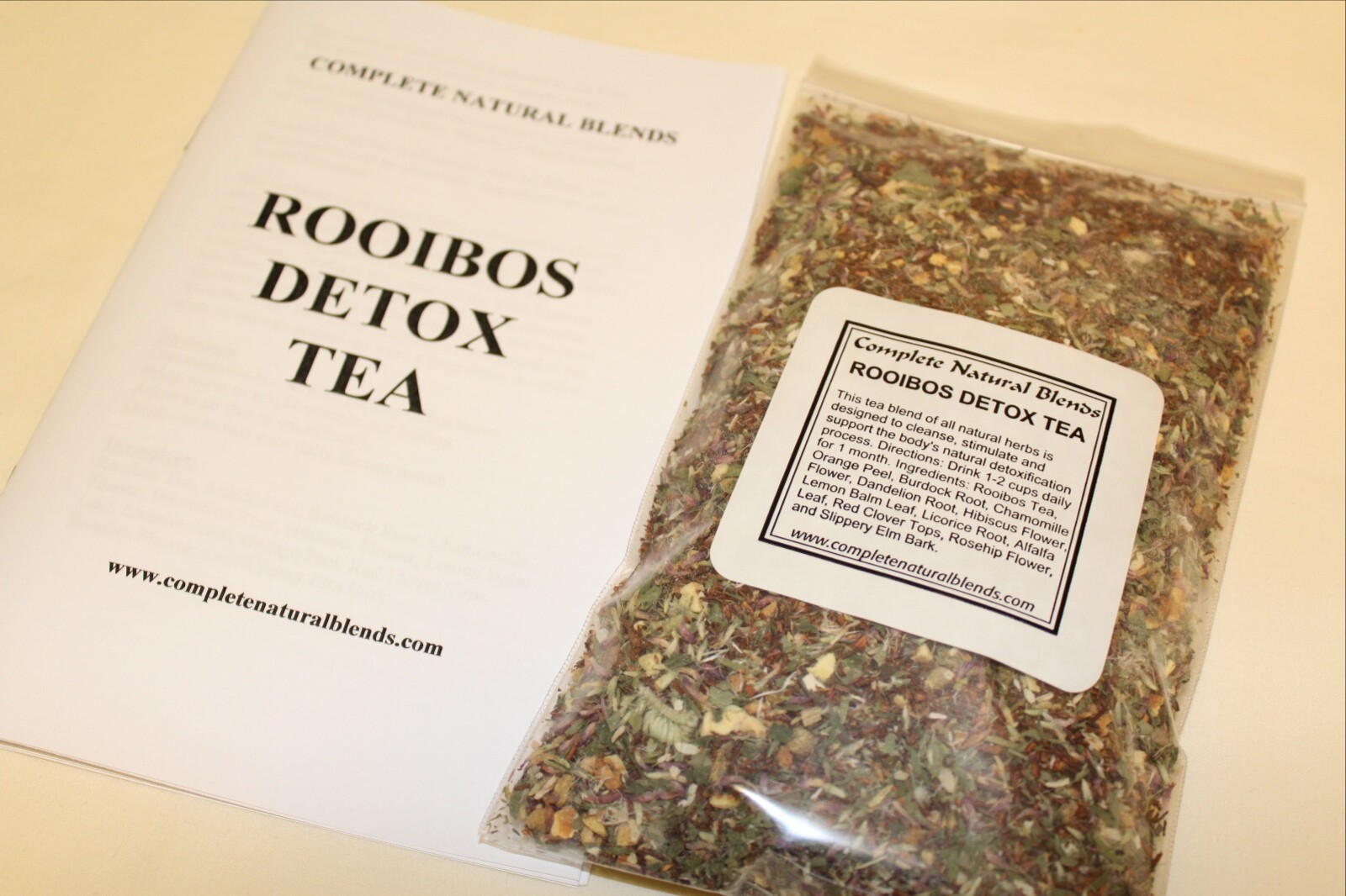 ROOIBOS DETOX TEA HERBAL organic LIVER BODY CLEANSE toxin flushing 4 oz