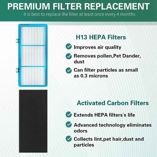 HAPF30AT for Holmes AER1 HAP242-NUC Purifier Replacement HEPA Filter - Picture 3 of 41