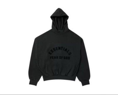 BRAND NEW Fear of God Essentials Hoodie 'Jet Black' SS23