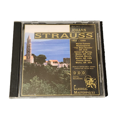 Johann Strauss: 1825-1899 Music CD Classical Masterpieces The Blue Danube
