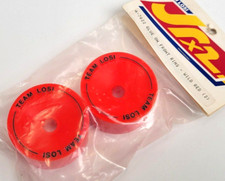 Vintage Team Losi Glue On Front Rims WILD RED Jrx2 Vintage 2wd Buggy A-7022