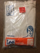 Vintage Lee Thermal Underwear XL Extra Large Circular Knit NIP Made In USA