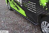 Seiten Stangen FüR Vauxhall Opel Vivaro Swb 2002 - 2014 Schwarz Gebogen Edel