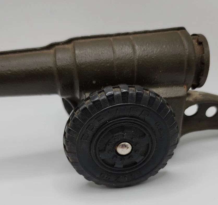Juguete Big Bang Vintage Cannon Premier EE. UU. Hierro Fundido Ejército Foto 3 de 4