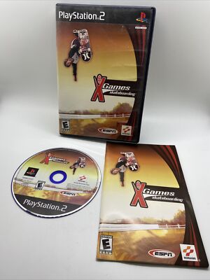 Sony PlayStation 2 ESPN X Games Skateboarding Video Game with Manual. Untested.