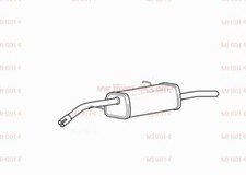 EXHAUST FOR CITROEN C3 1.4 MK2 2010-2017 - REAR SILENCER