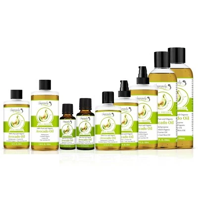 SUPREMELY Avocado Oil Organic Cold Pressed | Face Hair Body Skin Care 100% Pure Unrefined