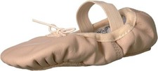 FULL SOLE LEATHER BALLET FLAT - THEATRICAL PINK-7.5W