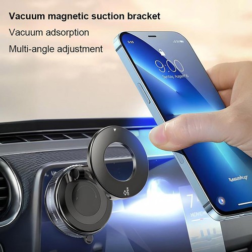 Vacuum Magnetic Phone Holder Stand For iPhone 16 15 14 13 12 For Your Car/Desk - Picture 4 of 20