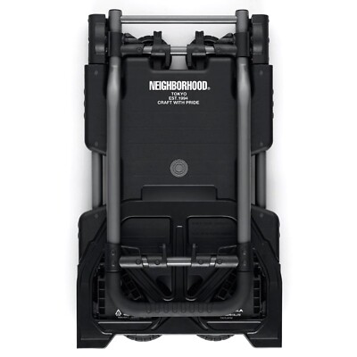 【新品未使用】NEIGHBORHOOD HANAOKA/ P-FLAT CART NEIGHBORHOOD HANAOKA SHARYO FLAT Carry CART Black 2 to 4 Wheels