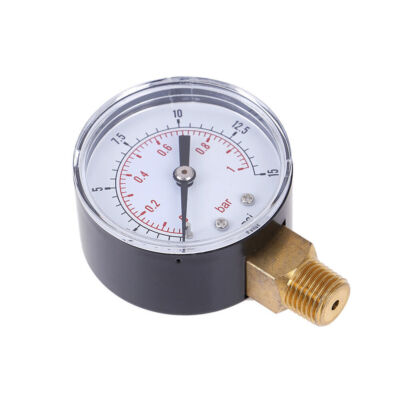 Niederdruckmanometer 50mm 0-15 PSI 0-1 Bar 1/4 BSPT