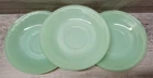 3 Vintage Fire King Jadeite Oven Ware Ribbed Edge Jane Ray Plates 5 3/4"