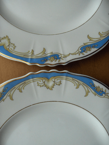 Syracuse Carvel 2 dinner plates~Federal shape~1960's~made in USA-No Reserve! - Bild 2 von 4