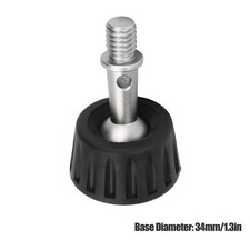 34mm Tripod Foot Pad Rubber Stainless Steel 360 Degree Rotating Monopod Leg Pad