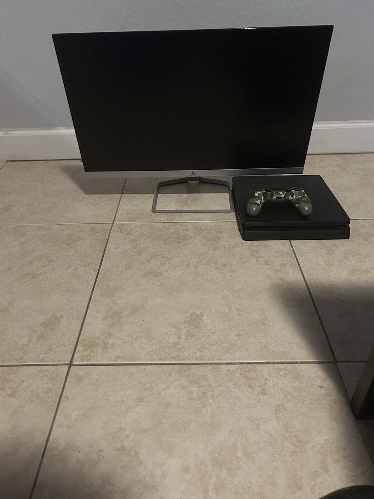 playstation 4 slim with monitor and controller (can buy separate)