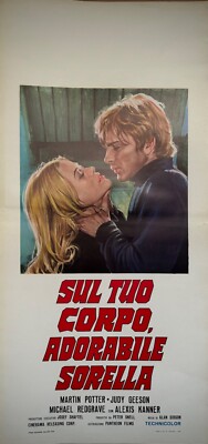 SUL TUO CORPO, ADORABILE SORELLA-Locandina playbill originale-Erotico-1973-