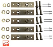 Rear Cross Member Body Tub Mount Captive Nut Plate Kit for Land Rover Defender