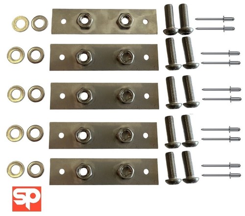 Rear Cross Member Body Tub Mount Captive Nut Plate Kit for Land Rover ...