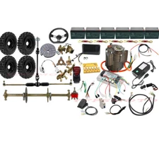 72V 1000W Brushless Motor Rear Axle Kits Tire Brake Assembly for Tractor Go Cart