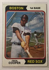 1974 TOPPS #523 CECIL COOPER Boston Red Sox 