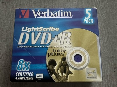 Verbatim DVD+R LightScribe 5er Pack OVP - NEU