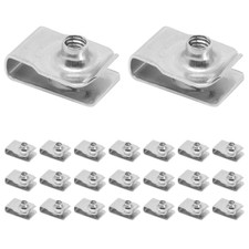 M4 Regular Extruded U-Nut, 20PCS U-Style Clip-On Nuts Bumper Fender, Stainless S