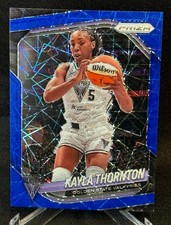 2025 Panini Prizm WNBA Kayla Thornton #17 GS Valkyries Blue Velocity Prizm