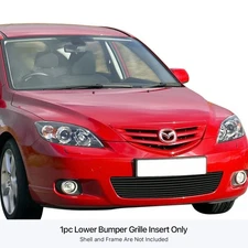 APG 1-Pc Polished 8x6 mm Horizontal Billet Bumper Grille