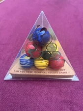 Channel Wood Craft 'Oops Again' Pyramid Brain Teaser Vintage, Made in USA