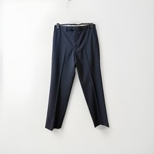 M&S Wool Trousers Size W34 L31" Navy Pinstripe BNWOT 