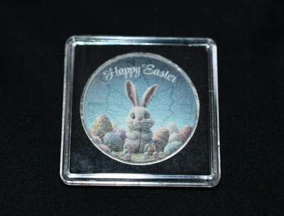 5 Dollars Kanada Farbmünze Happy Easter 2023 Frohe Ostern 1 Unze Silber 999er