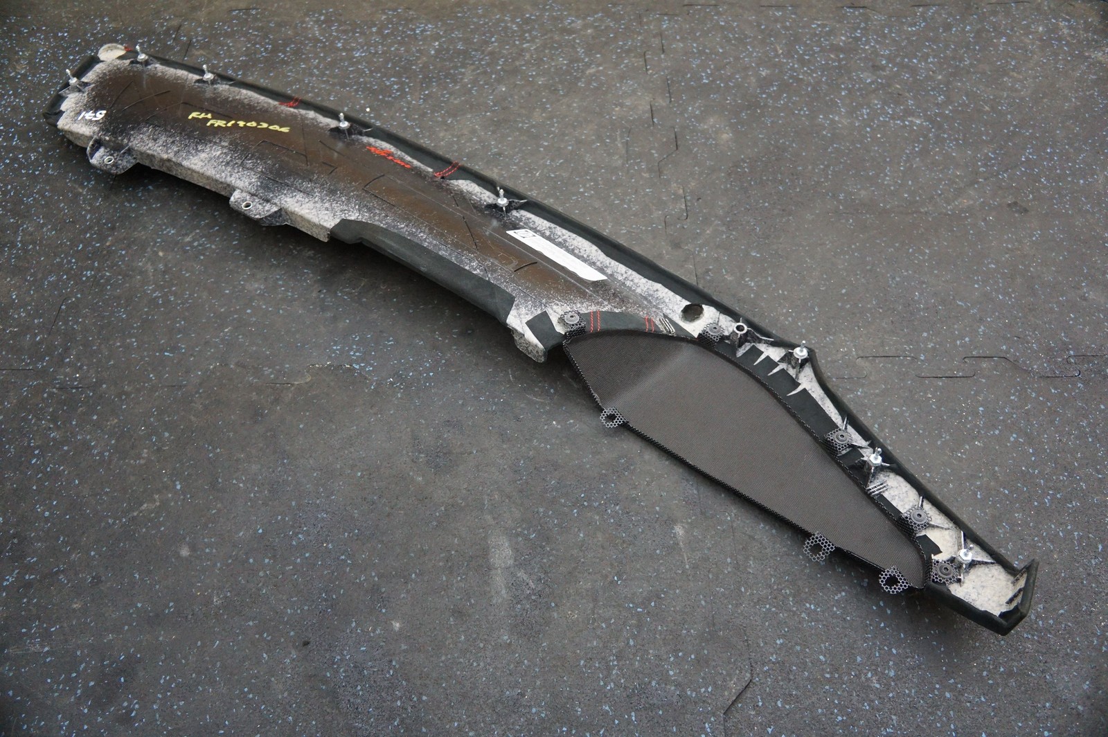 Front Right Door Trim Black Alcantara Red Stitch 84353912 OEM Ferrari FF 2011-16